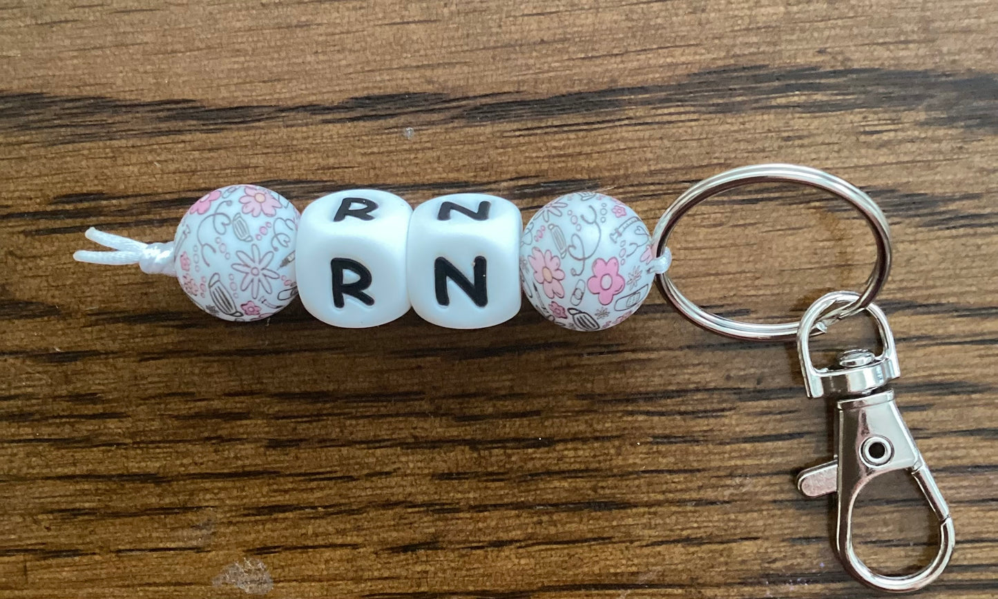 Nurse Initials Keychain