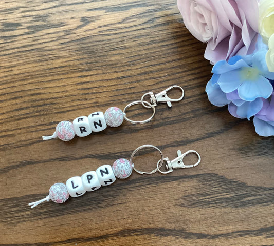 Nurse Initials Keychain