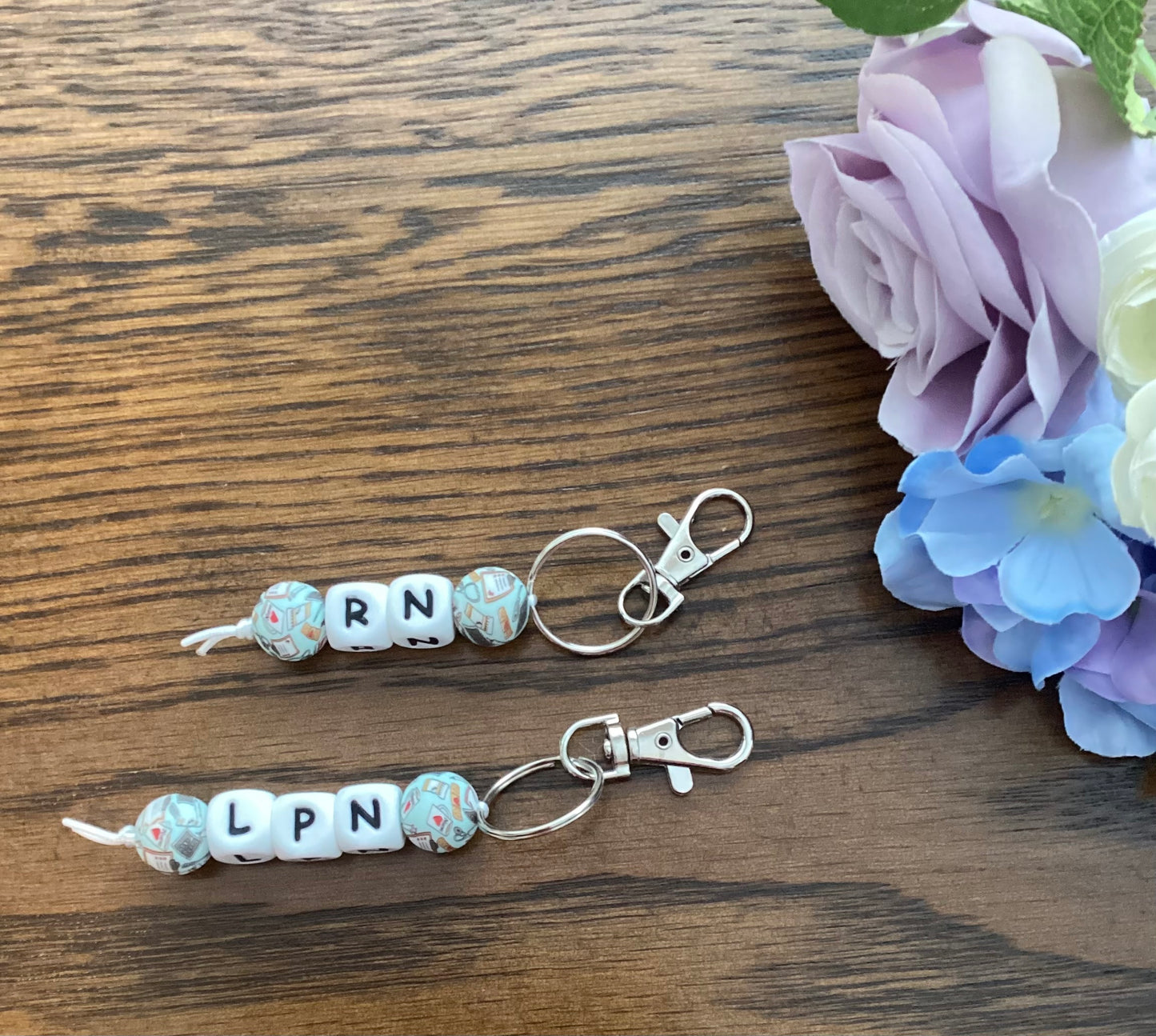 Nurse Initials Keychain