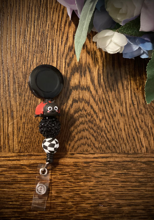 Ladybug Badge Reel
